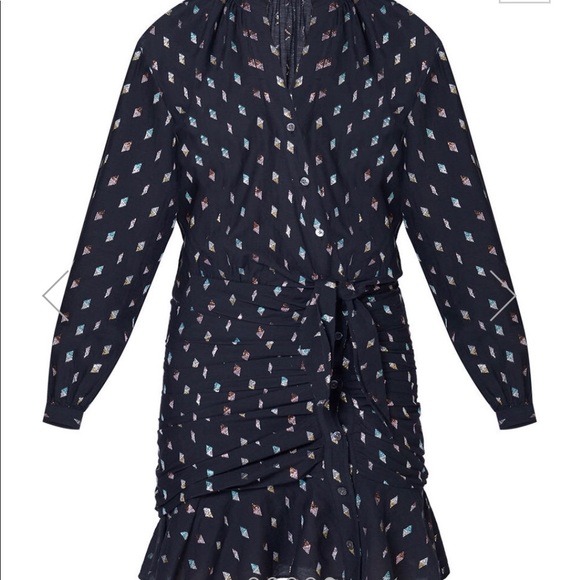 veronica beard polka dot dress